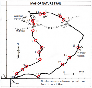 Map of Moorunde Nature Trail Guide