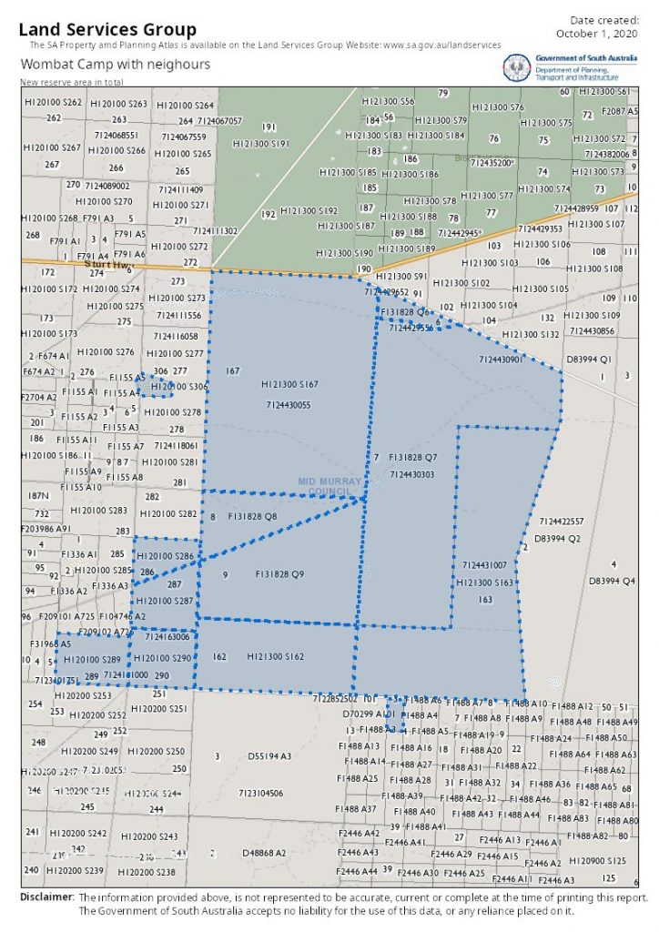 How Wombat Camp fits with our other reserves